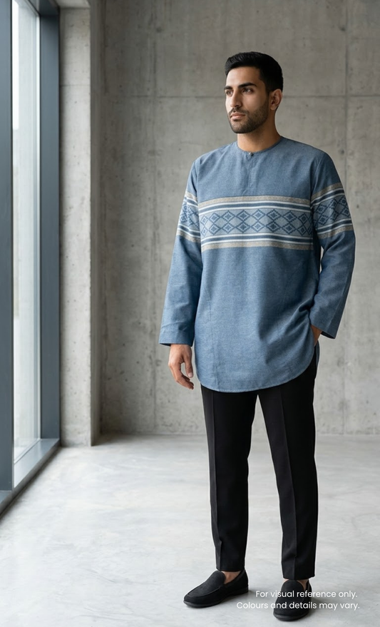 KURTA LIGHT DIAMOND - BLUE