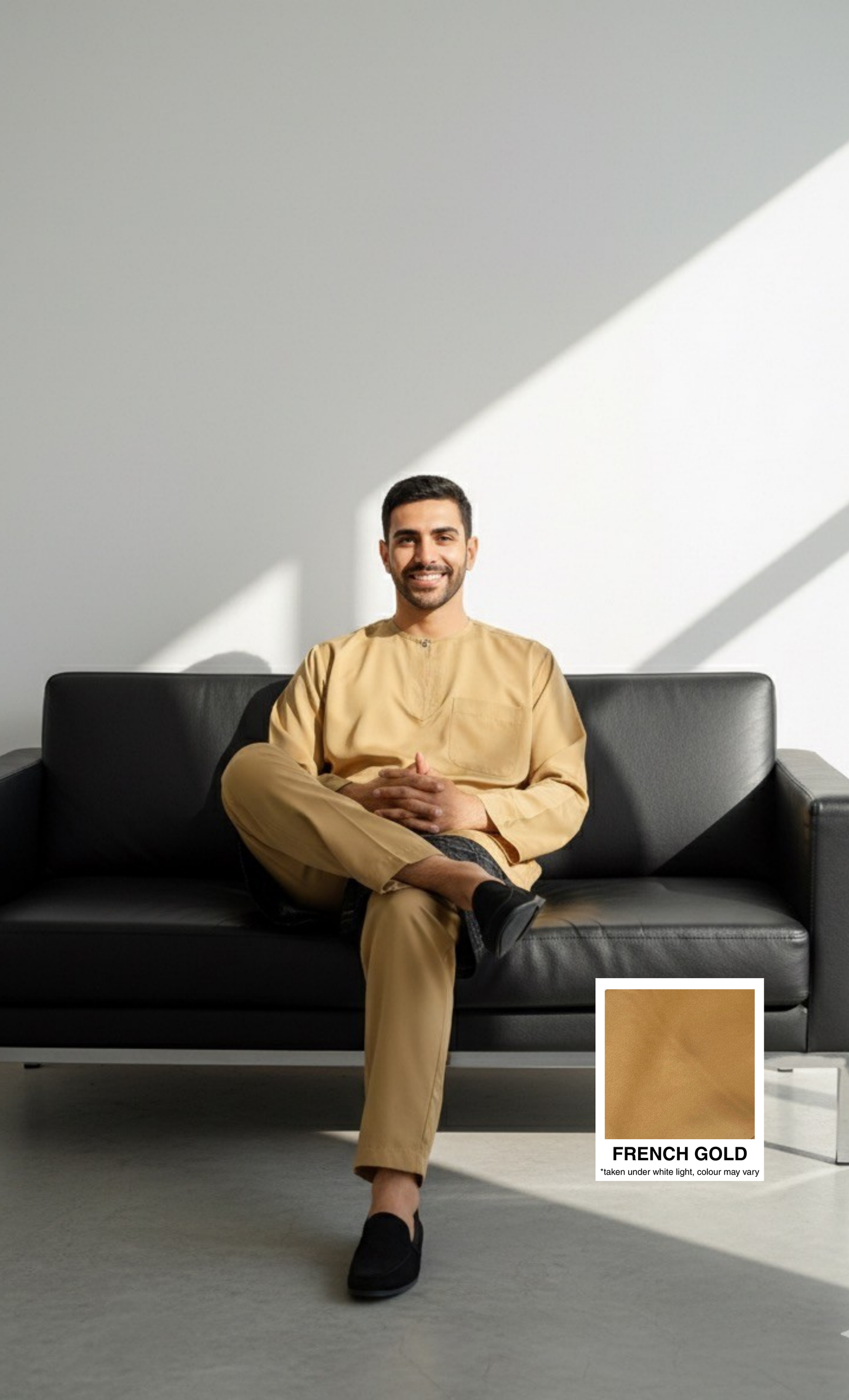 BAJU MELAYU AMIIR TELUK BELANGA (LOT 3) - FRENCH GOLD