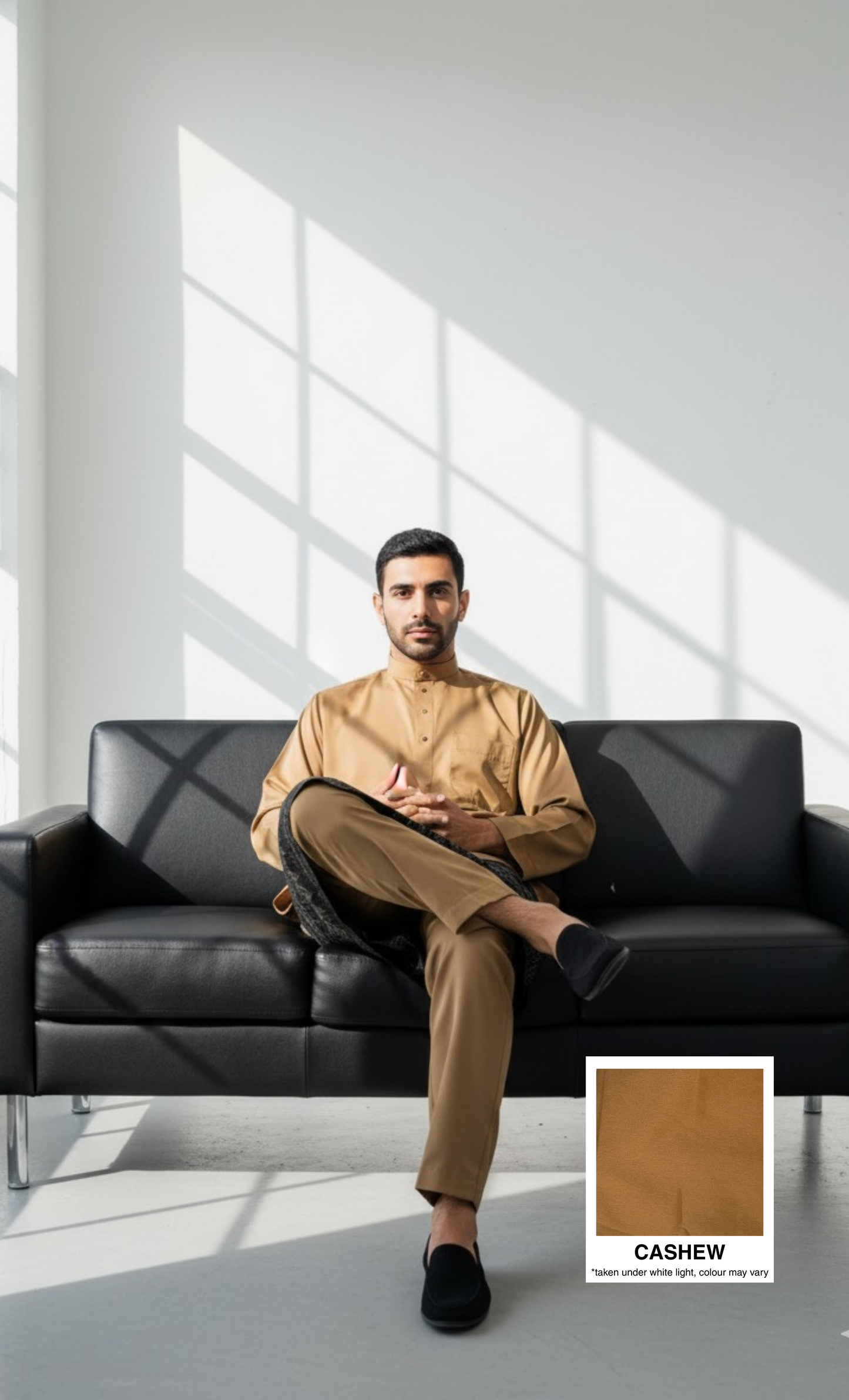 BAJU MELAYU AMIIR CEKAK MUSANG (LOT 4) - CASHEW