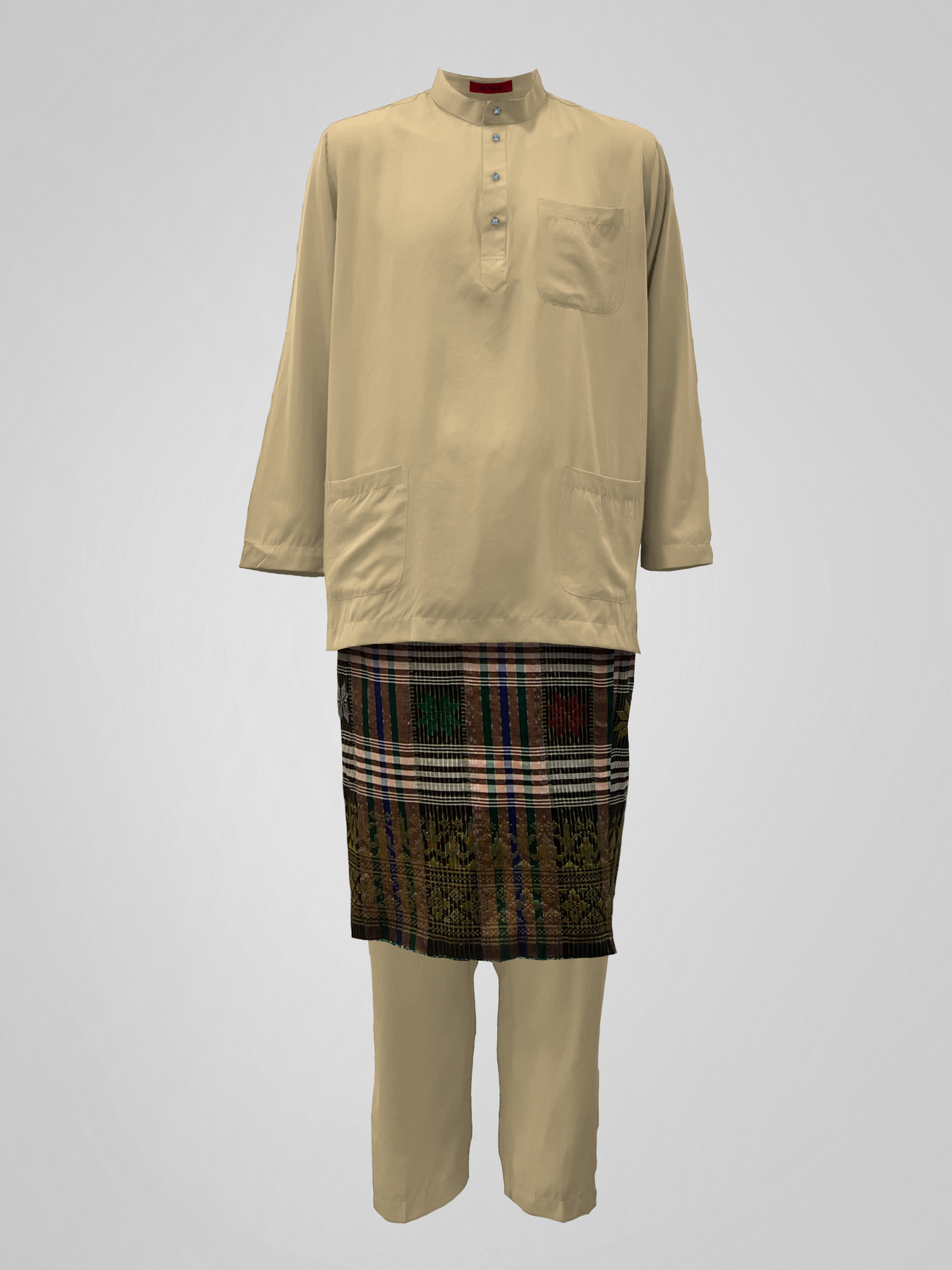 BAJU MELAYU CEKAK MUSANG (LOT B) - SHAKER BEIGE