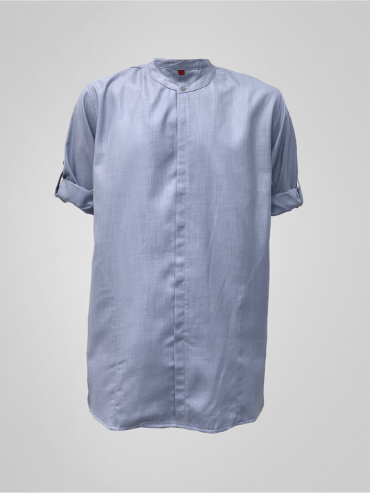KURTA ROSSO WITH COLLAR - MANATEE