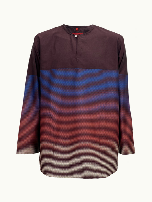 KURTA OMBRÉ - MAROON