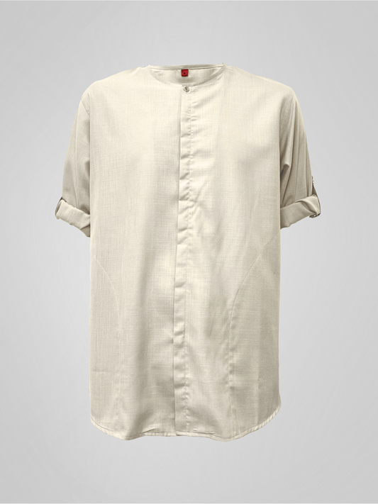 KURTA ROSSO - OFF WHITE
