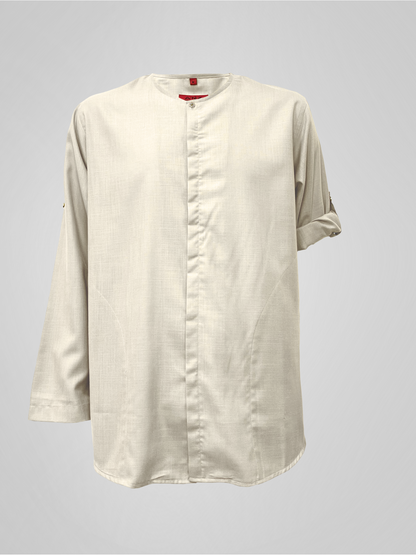 KURTA ROSSO - OFF WHITE