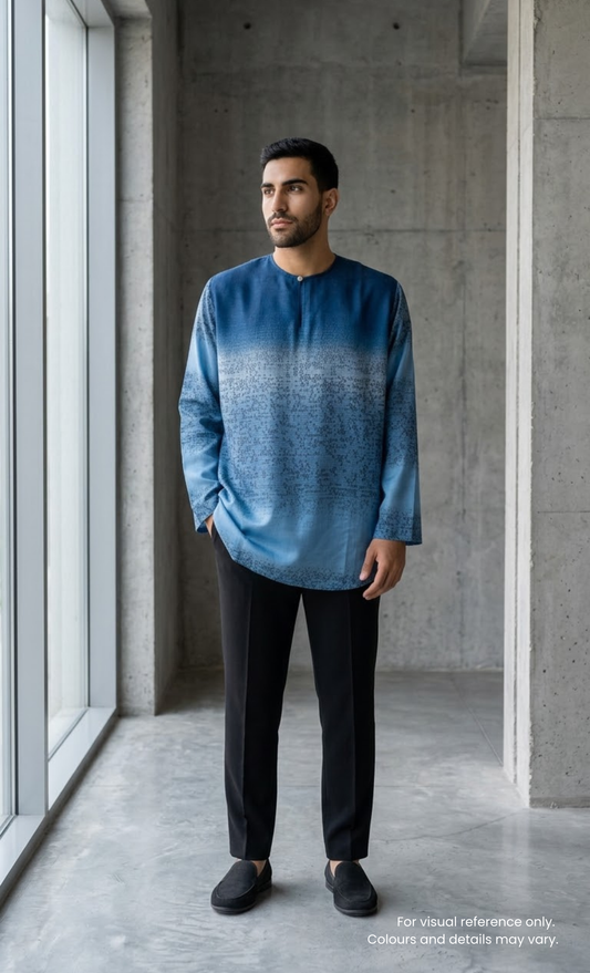 KURTA PIXEL - BLUE