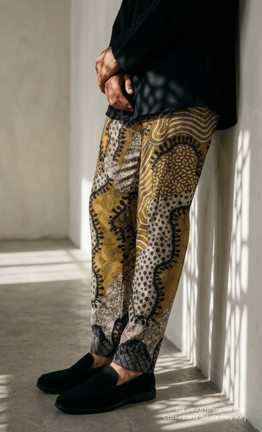 BATIK PANTS - PK06, YELLOW