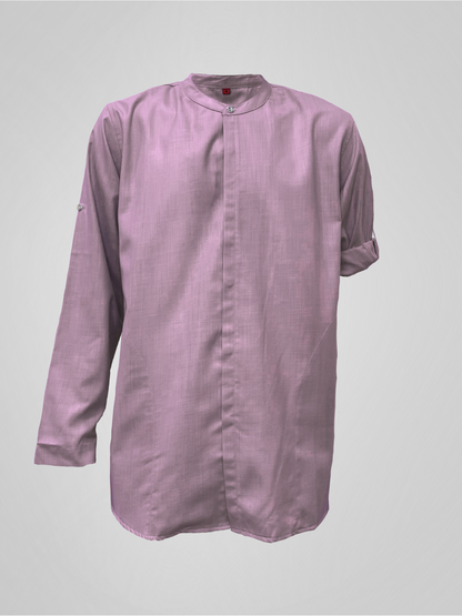 KURTA ROSSO WITH COLLAR - PALE MAUVE
