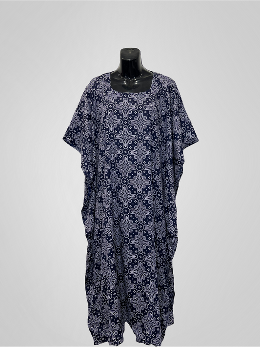 KAFTAN SNOWFLAKES (MOTHER & DAUGHTER) - BLUE