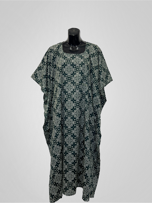 KAFTAN SNOWFLAKES (MOTHER & DAUGHTER) - GREEN