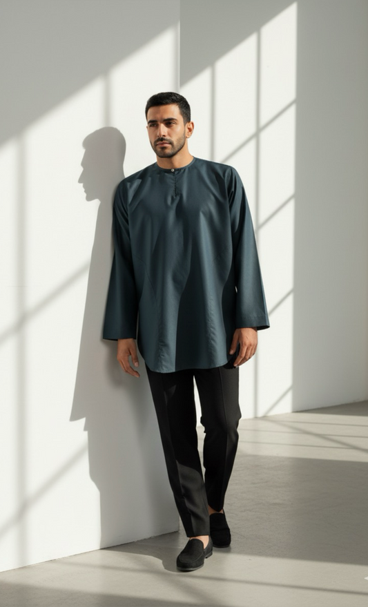 KURTA SPUN - DARK TEAL