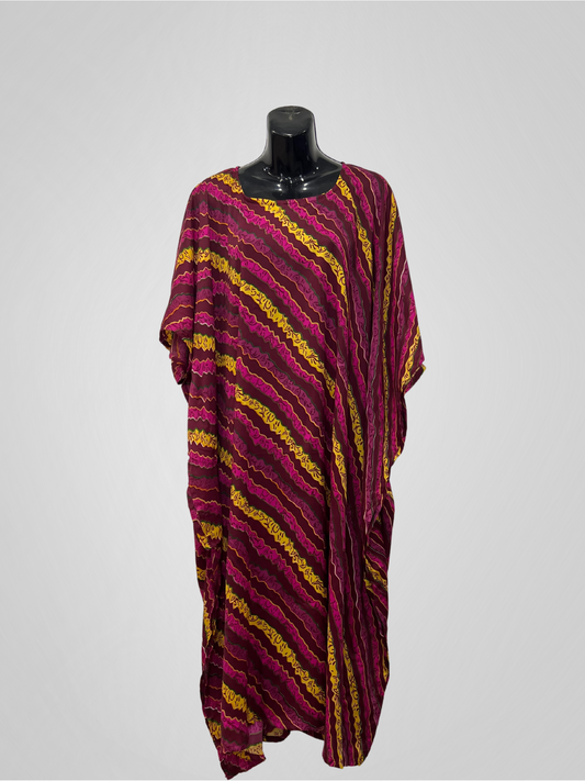 KAFTAN SWIRL (MOTHER & DAUGHTER) - MAROON