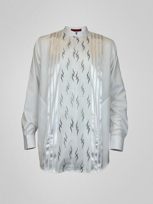 KURTA SWIRL - WHITE