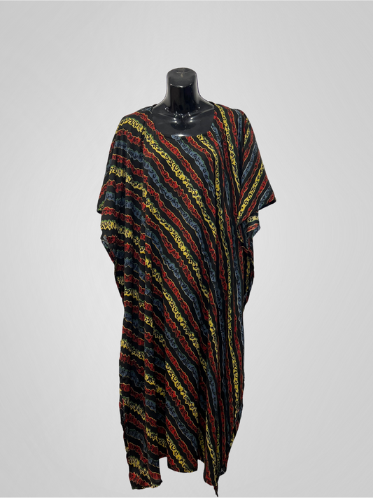KAFTAN SWIRL (MOTHER & DAUGHTER) - BLACK
