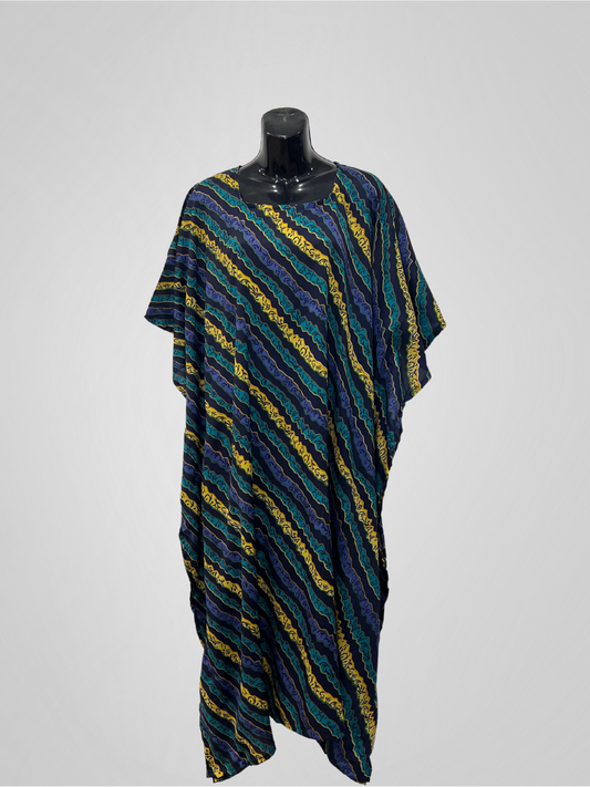 KAFTAN SWIRL (MOTHER & DAUGHTER) - BLUE