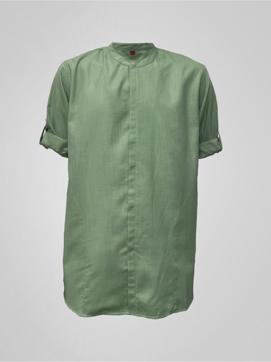 KURTA ROSSO WITH COLLAR - SAGE GREEN