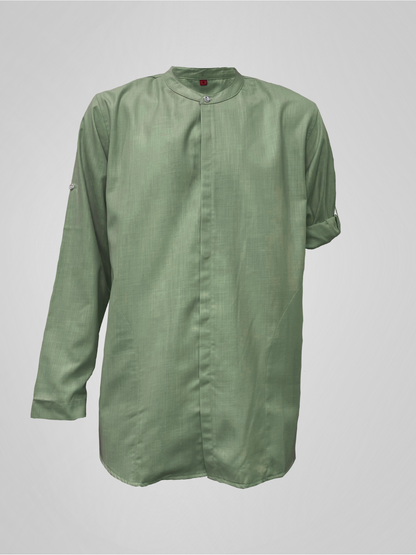 KURTA ROSSO WITH COLLAR - SAGE GREEN
