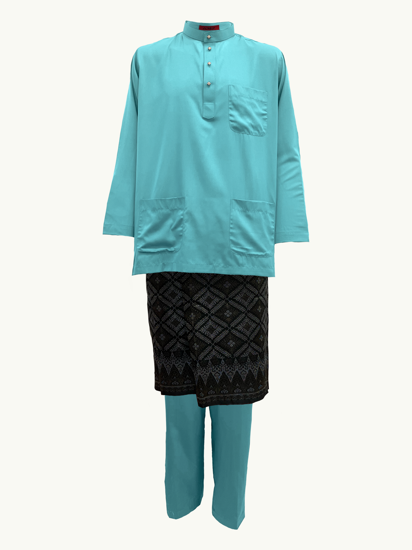 BAJU MELAYU AMIIR CEKAK MUSANG (LOT 4) - TURQUOISE