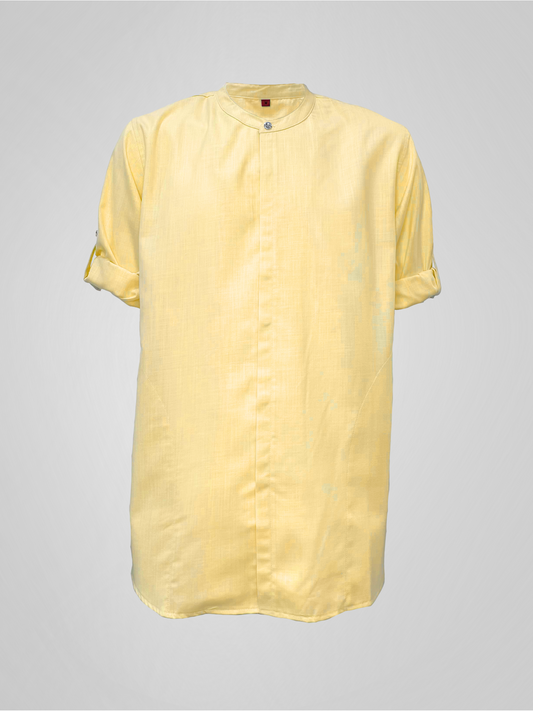 KURTA ROSSO WITH COLLAR - YELLOW
