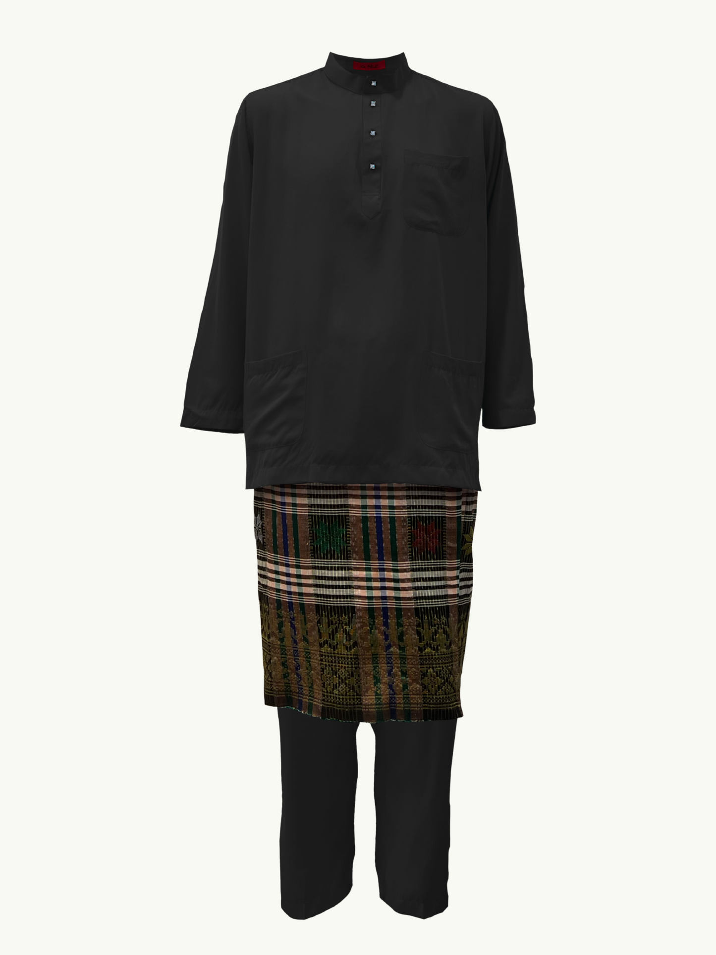 BAJU MELAYU CEKAK MUSANG (BASIC) - BLACK