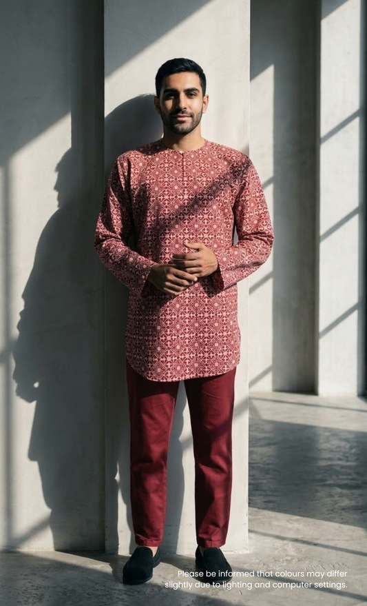 ZAHRI - MEN, MAROON