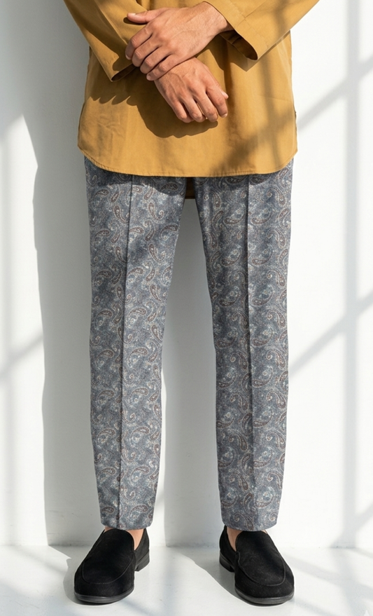 BATIK PANTS - PAISLEY, TURQUOISE