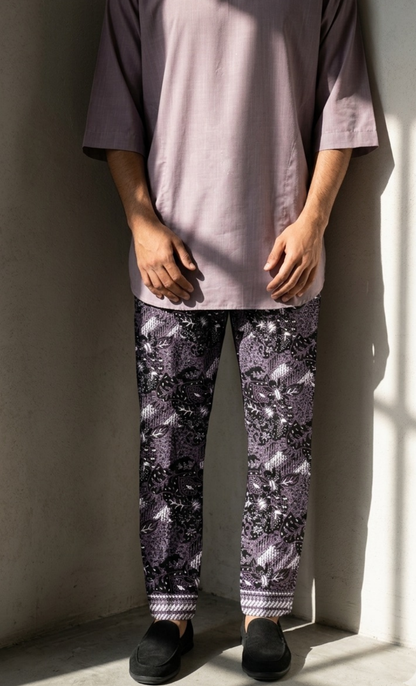 BATIK PANTS, LIRIS - PURPLE
