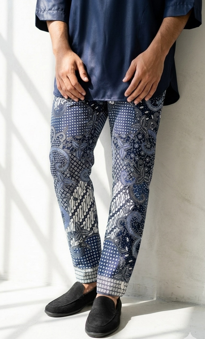 BATIK PANTS, TRUNTUM - BLUE