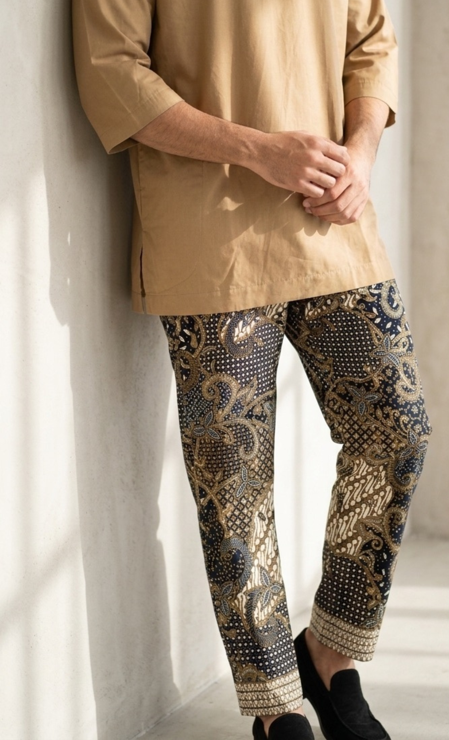 BATIK PANTS, TRUNTUM - BROWN