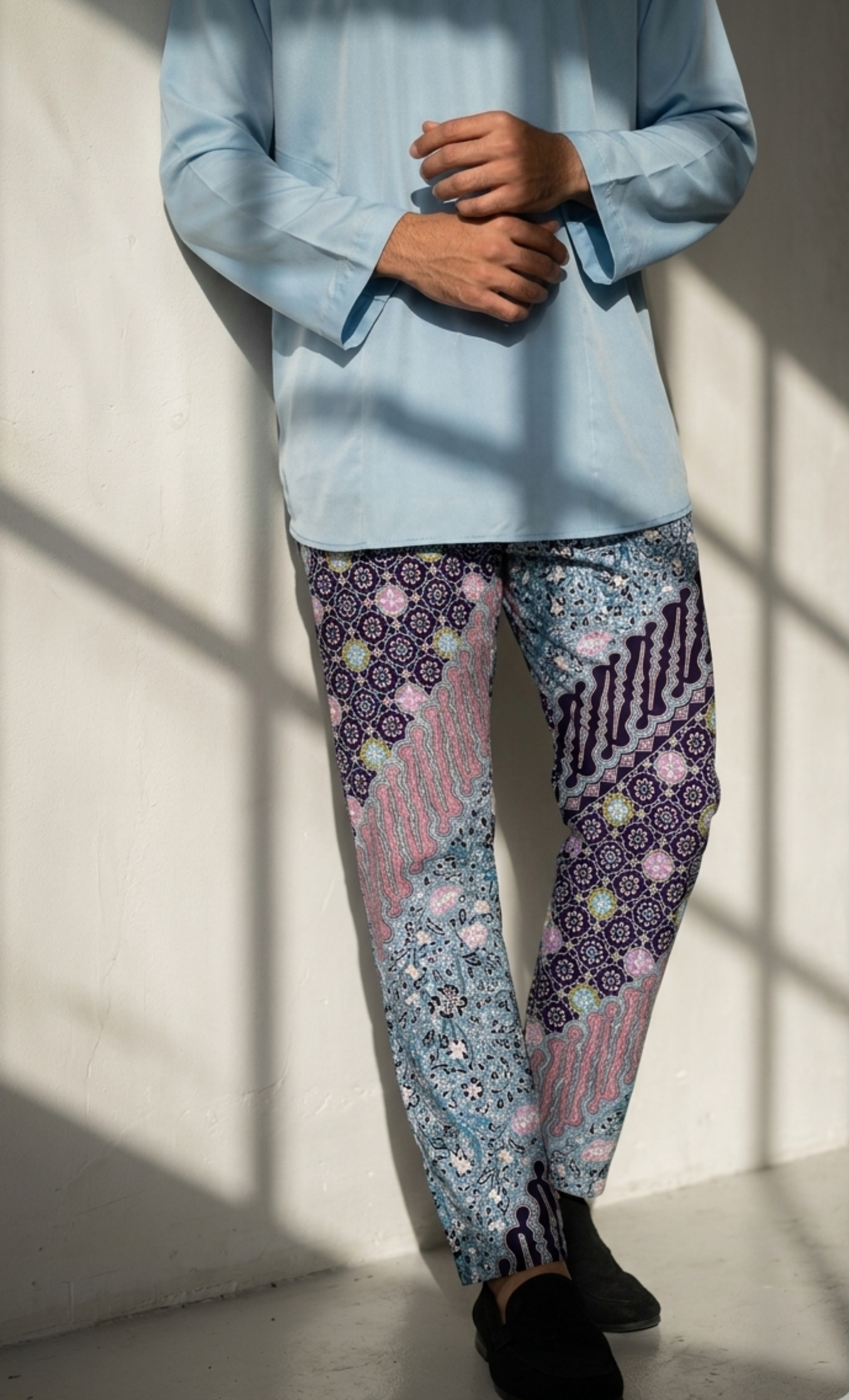 BATIK PANTS, PARANG - PURPLE