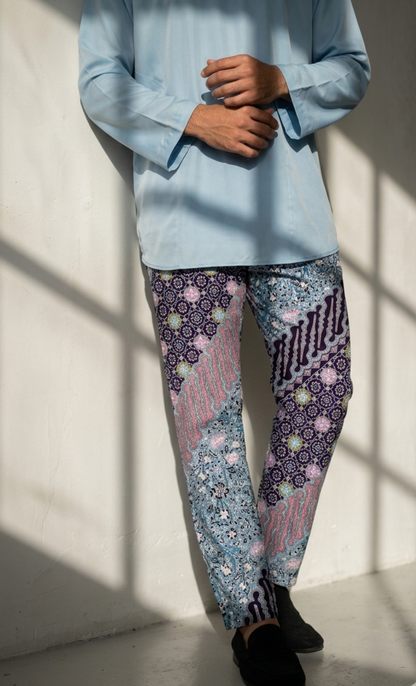 BATIK PANTS, PARANG - PURPLE
