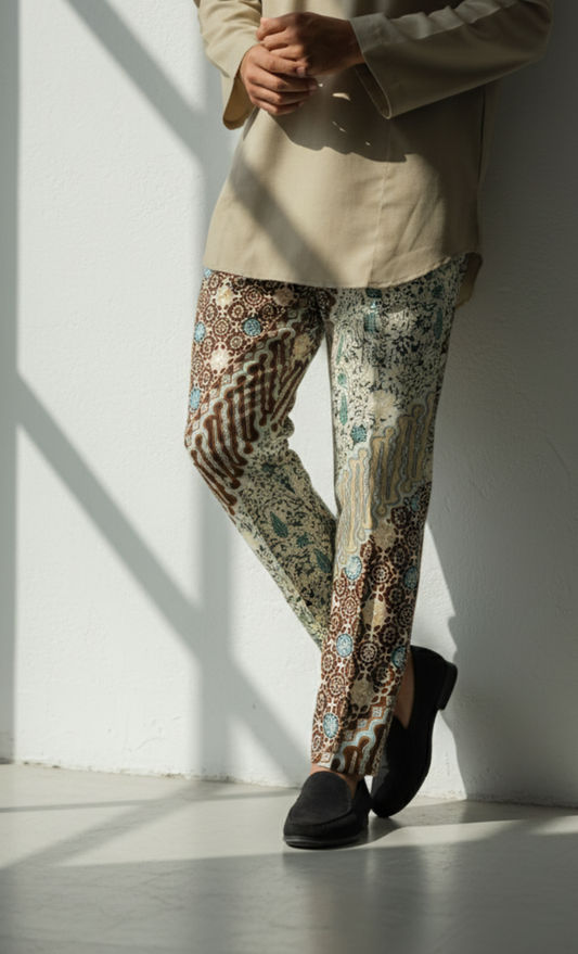 BATIK PANTS, PARANG - YELLOW